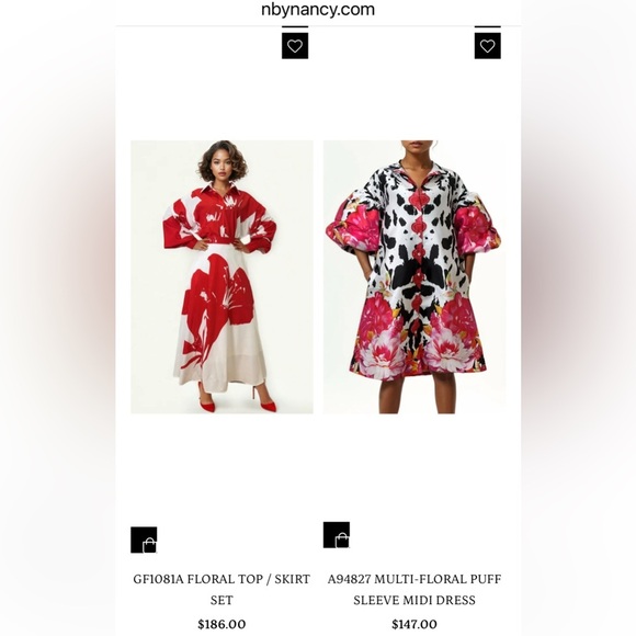 NByNancy Floral Gradient Dress Size Small, red and white floral dress EUC - Picture 8 of 8